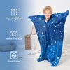 Sensory Body Sock for Kids,Sensory Sack for Relaxation, Focus,Sensory Integration,Body Sock (Large 56''×27'' Blue)