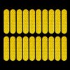 Glodorm MORICHS 20 PCS Universal Self-Adhesive Night Reflective Stickers for Electric Scooter Waterproof Warning Strip for Scooter Decoration Accessories (Yellow)