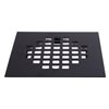Westbrass D206-SQG-62 4-1/4" Square Shower Drain Cover, Matte Black
