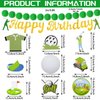 Colarr 5 Pcs Golf Birthday Party Decorations Include Happy Birthday Golf Banner, Golf Birthday Banner, White Golf Ball Banner and Green Pom Pom Garland for Kids Boys Men Golf Party Decorations