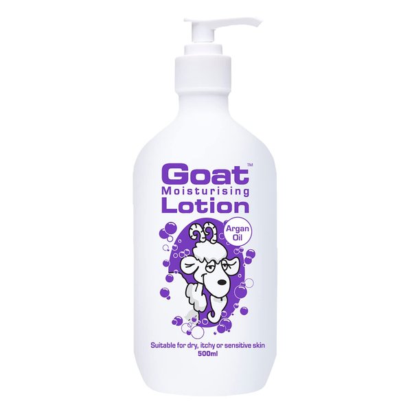 Goat Milk Lotion - Moisturizing - Non Greasy - 17 oz Enriched Milk, Suitable for Dry, Itchy or Sensitive Skin - Made In Australia - Argan Oil