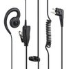 HWAYO Walkie Talkie Swivel Earpiece with Microphone and PTT for MOT Two Way Radio - MOT Swivel Earpiece Compatible with Walkie Talkies CLS1410, CLS1100, HKLN4604A (2 Pack)