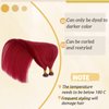 Burgundy Nano Ring Hair Extensions Real Human Hair 22 Inch Burgundy Nano Bead Hair Nano Tip Human Hair Extensions Straight Soft Pre Bonded Tipped Hair Cold Fushion for Women 50g 50 Strands