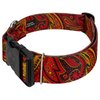 Country Brook Petz - Deluxe Fire Paisley Dog Collar - Paisley Collection with 5 Classy Designs (1 1/2 Inch, Large)