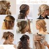CHANDAT 3 Style Hair Claw Clips 9 pcs Medium Claw Clips Hair Clips for Women Rectangle Claw Clips for Thick Hair Square Hair Clips for Thin Hair Accessories for Women - Brown