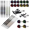 Darts Plastic Tip - Professional Soft Tip Darts Set for Electronic Dartboard 12 Pcs 18 Grams with 50 Extra Tips 24 Flights 2 Flight Protctors and Tool Kit Gift Darts (New)