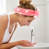 WHAVEL 9 Pack Pink Spa Headband for Washing Face, Makeup Headband Skincare Headbands Face Wash Headband Fluffy Hair Band for Washing Face (B. Pink pattern)