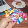 20 Packs Rainbow Bulk Music Mini Pop Guitar Bubble Fidget Keychain Gift for Holiday Kids Boys Girls Beach Party Favors and Classroom Student Prize