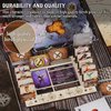 CZYY Gloomhaven/Frosthaven Player Character Dashboard with HP & XP Dial Trackers Set of 2 Birch Plywood Hero Organizer for Saving Your Table Space