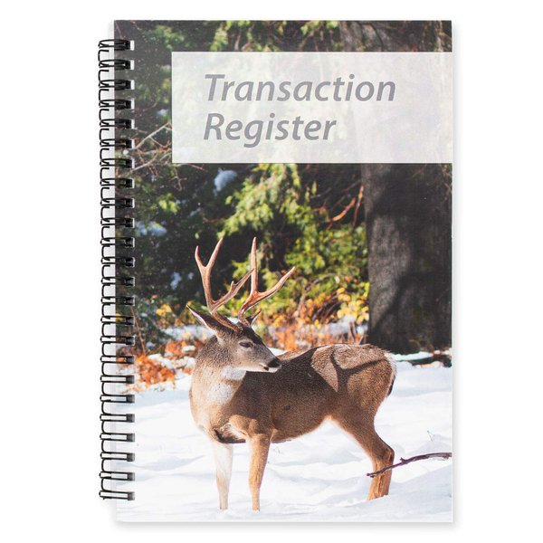 Side Spiral Bound Bucks Checkbook/Transaction Register