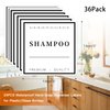 36 PCS Waterproof Labels for Bottles, Bathroom Hand Soap Dispenser Label Stickers, Removable Cleaning Labels for Soap, Lotion, Shampoo and Conditioner (3 x 3 Inch)