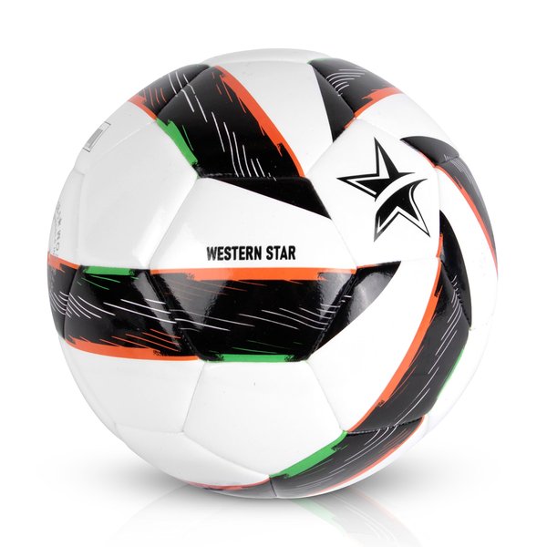 Western Star Soccer Ball Size 4 & Size 5│Official Match Weight and Size│Performance Match and Training Soccer Ball│Advanced Fusion Bonded Tech│Reinforced Seams - Professional Series