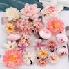 SuPoo 21 Pack Rose Flower Hair Clips Flower Clips for Hair Hawaiian Flower Claw Clip Mini Alligator Clips Cute Side Hair Barrettes for Women Girls Wedding Brooch Boho Hair Styling Accessories