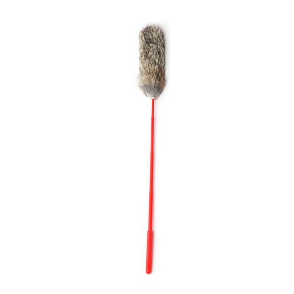 Interactive Cat Toy, Bite Resistant Cat Toys for Indoor Toys Soft Flexible Cat Teaser Wand Toy Plush Cat Teaser Wand Toys for Training(Grey)