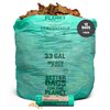 MyEcoWorld® Compostable Yard and Kitchen Waste Bags - 12 Count - 100% Certified Compostable - 33 Gallon - Super Strong - Waterproof - Unscented - Easy to Open