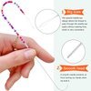 The INDIVSHOW Clay Seed Three Generation 4 Pcs Big Eye Curved Beading Needles,Stainless Steel Bead Spinner Needles for Bracelet Necklace Jewelry Making (Needle)