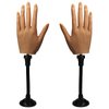 Silicone Practice Hand for Acrylic Nails, Bendable Female Mannequin Life Size Practice Hand with Stand for Nails Practice Nail Art Tools (3#-2P)