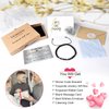 Temoto Easter Basket Stuffers to My Son Bracelet from Mom - Easter Gifts for Teens Birthday Gifts for Men with Engraved Wallet Card Morse Code Bracelets,Son Bracelet Gifts for Him