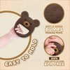 VBRS Brown Bear Baby Teether, Safe Chew Toy for Infants, Soothing Relief for Teething Pain, Cute Animal Shape, Easy Grip for Tiny Hands