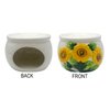 ACK Sponge/Soap Holder (Sunflower), Ceramic Hand Painted Sponge Holder for Kitchen Sink, Kitchen Décor, Scouring Pad