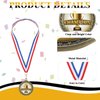 XunYee 12 Sets Champion Awards Medals for Football Baseball Soccer Basketball Softball Player Team MVP Champion Gift with Neck Ribbons