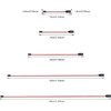 SUPULSE 30 Pieces Extension Cable Cord Male to Female Lead Wire Connectors for Servo Extension Connection Control Board Remote Control Parts 5 Sizes