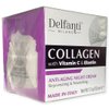 Delfanti-Milano • COLLAGEN with VITAMIN C & ELASTIN • Rejuvenating & Nourishing • Anti-Aging Night Cream • Face and Neck Moisturizer • Made in Italy