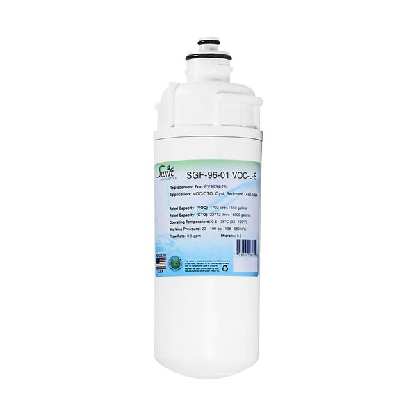 Swift Green Filters SGF-96-01 VOC-L-S Replacement water filter for Everpure EV9634-26,OCS2, 2CB5, 2CB-GW, ADC,OW2-Plus,EV9618-02, EV9634-01, EV9617-05,Made in USA (1Pack) EV9617-05,Made in USA (1Pack)