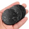 Grafting Eyelash Jade Stones Black Pink Round Jade Stone Eyelash Glue Stone Adhesive Glue Pallet Pad Eyelash Extension Makeup Beauty Salon Accessories (Black-2 Pcs)
