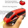 DSHMIXIA Battery Operated Trains for Wooden Train Track Set Locomotive with Light for Toddlers 3 4 5 Year Old Boys Red High Speed Magnetic Couplings with Passengers(Without Battery)