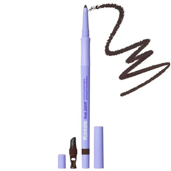 Kosas Soulgazer Intensifying Waterproof Gel Eyeliner - Allure (dark brown matte). Bonus Premium Korean Sheet Masque with Collagen