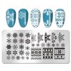SILPECWEE 6 Pieces Valentine's Day Nail Stamp Nail Stamping Plate Holiday Heart Nails Design Nail Stencils Nail Art Template Nail Polish Stamp Tools Nail Art Accessories for Acrylic Nails