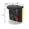 AQUANEAT Fish Tank, 1.2 Gallon Aquarium, Small Betta Fish Tank Starter Kit with LED Light and Water Filter Pump, Round