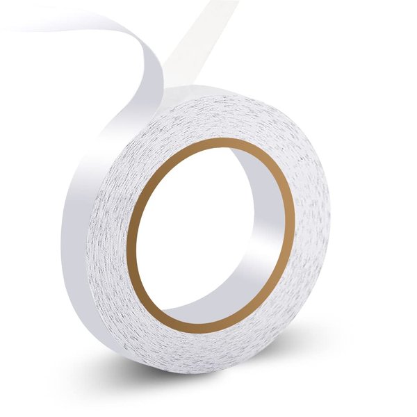 HOOZILI Sticky Fabric Tape Adhesive Cloth Tape Press-on Tape Multipurpose Double-Sided Tape No Sewing Gluing or Ironing Alterations and Hemming Tool (1 Piece 3/5 Inch x 75 Feet)