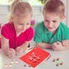 Pasimy 40 Set Christmas Party Favors Tic Tac Toe Game Set Includes 40 Drawstring Gift Bags 400 Mini Eraser Game for Girls Boys Festival Outdoor Travel Classroom Family Supplies(Santa Claus,red)
