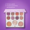 OFRA Mini Mix Face Palette Life’s A Draft - Full Face Makeup Palette - 8 Pigmented Eyeshadows and 3 Highlighters - Travel-Friendly and Cruelty-Free Eyeshadow and Highlighter Palette