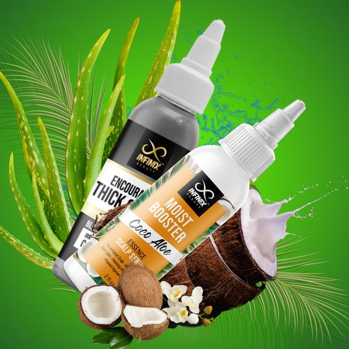 Infinix Scalp & Hair Treatment Pack - Black Seed Oil & Coconut, Aloevera - Promotes Hair Growth - Prevents Hair Thinning - Deep Conditioning - Controls Dandruff - Pack of 2