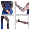 HOVEOX 12 Pcs Temporary Tattoo Arm Sleeves Temporary Tattoo Sleeves Fake Temporary Tattoo Arm Sleeves Halloween Tattoo Sleeves for Men Women (Pattern-2)