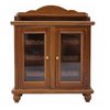 Dollhouse Wine Cabinet Miniature Furniture Wooden Wine Storage Cabinet Miniature DisplayHutch Mini Wine Drink Display Cabinet 1:12 Scale Doll House Accessory Decoration (Brown)