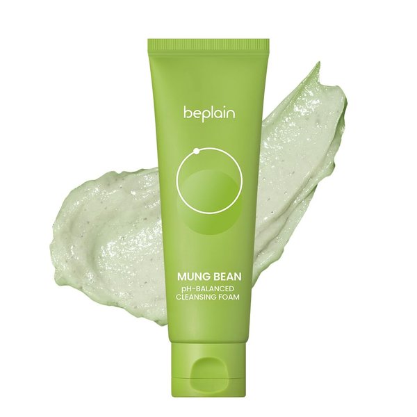 beplain Greenful pH-Balanced Face Wash 5.4 fl oz (160ml) | Gentle Scent-free Natural Face Wash | Face Wash for Acne prone, oily and sensitive skin | Korean Face Wash | k-beauty