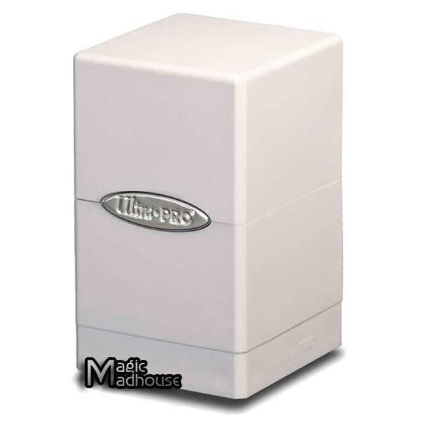 Ultra Pro White Satin Tower Deck Boxes