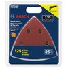 BOSCH SDTR122C 25 Pc. 3-3/4 In. 120 Grit Detail Sanding Sheets FOR Wood