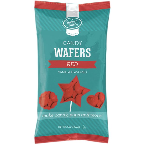 Make'n Mold Vanilla-Flavored Melting Candy Wafers Red, 12 Ounce