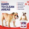 Petpost | Bulldog Wrinkle Wipes for Dogs - Cleans and Soothes Pug Wrinkles and Folds - Ultra Soft Cotton Pads in Coconut Oil Solution 100 ct.