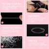 2500PCS Clear Elastic Hair Ties, Mini Hair Rubber Bands, Soft Hair Elastics for Women Girls, 30MM in Length & 2MM in Width