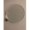 1/4” (.22 to .25”) Thick 7” Diameter Reusable Clear Plastic Pipe Flange Cover