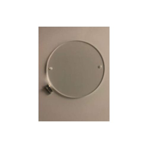 1/4” (.22 to .25”) Thick 7” Diameter Reusable Clear Plastic Pipe Flange Cover