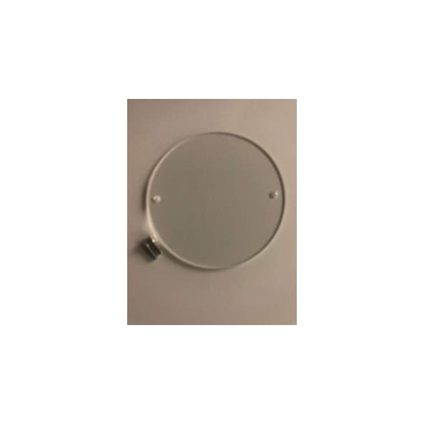 1/4” (.22 to .25”) Thick 7” Diameter Reusable Clear Plastic Pipe Flange Cover
