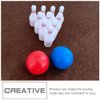 Toyvian 2Set Dollhouse Miniature Bowling Ball Set Miniature Dollhouse Bowling Game Toy Mini Desktop Tabletop Bowling Toy for Dollhouse Decoration Accessories