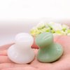 Uonlytech Ice Roller 2Pcs Facial Tools, Green Jade Quartz Mushroom Face Massage Rollers Stones Scraping Massage Tool for Women Home Spa Face Roller